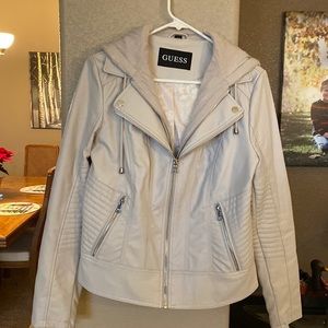 Ladies Guess jacket, faux leather size L 12/14